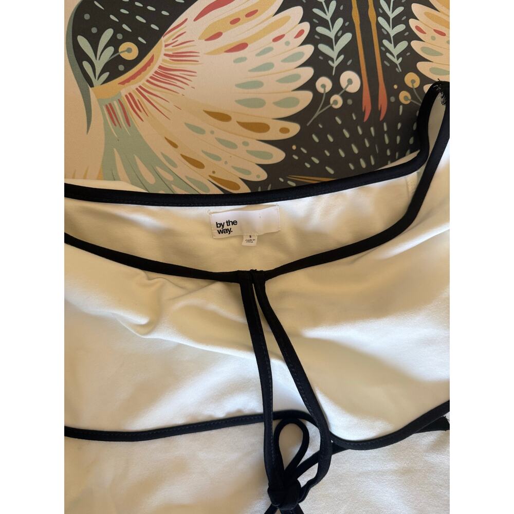 By the Way white dress with black trim size S - Picture 4 of 7